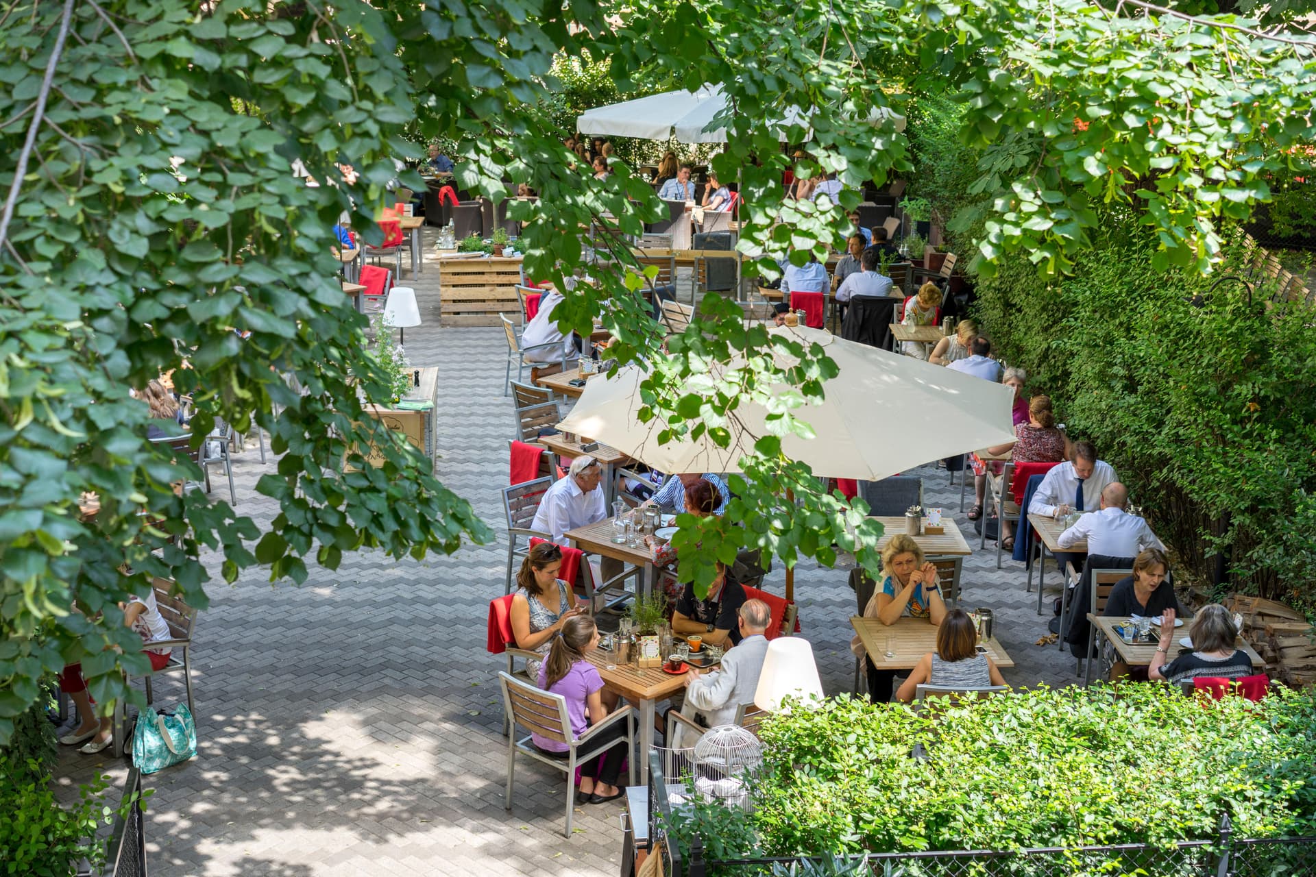 Beer Garden Vienna - Aerial view
